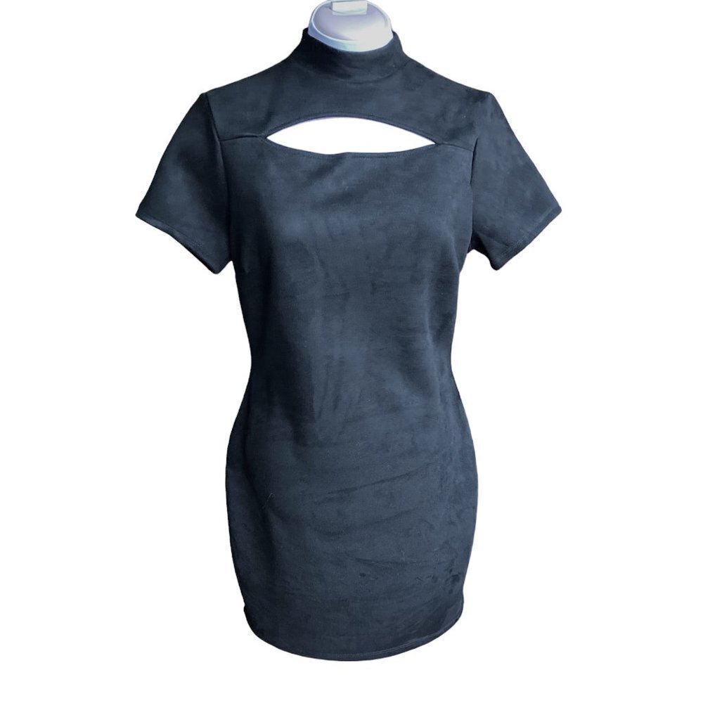 Blashe Black Mini Dress with Neckline Cutout , Size L(Junior), New with Tags